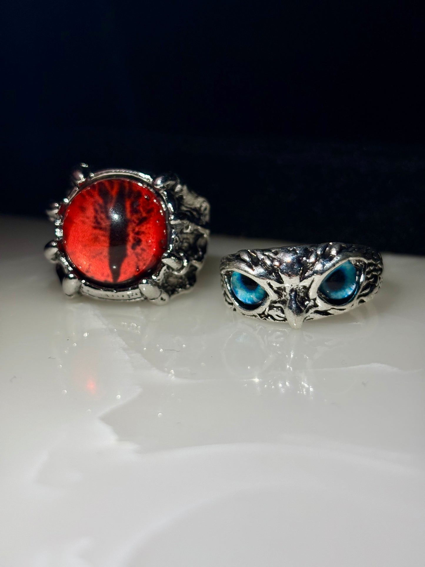 Rebellion red eye x Predator eye ring combo (limited edition)