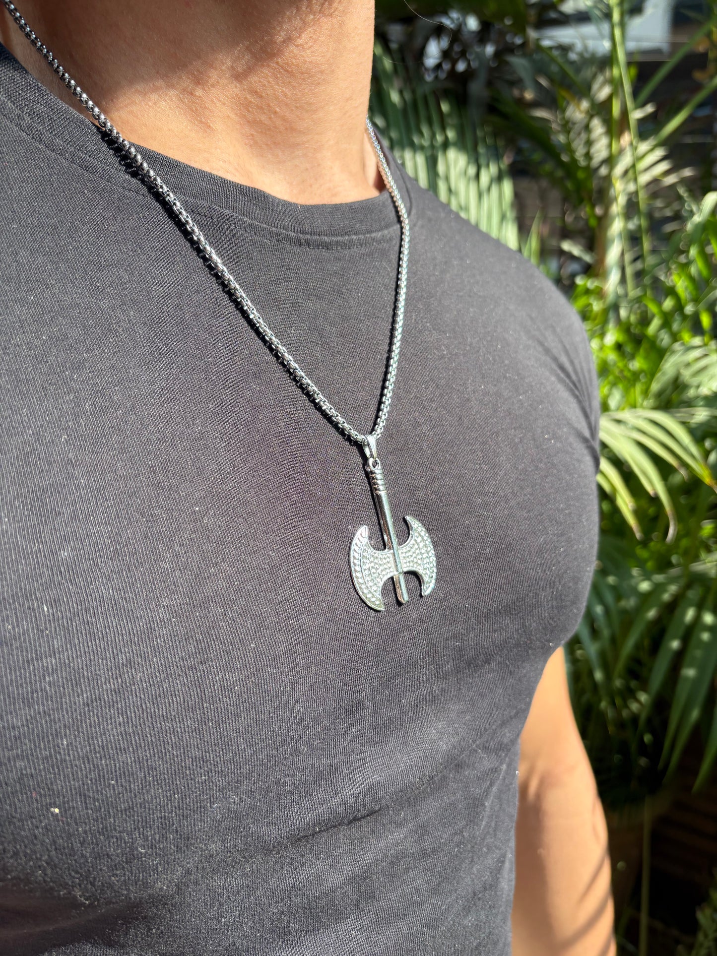 Devil Axe pendant with chain
