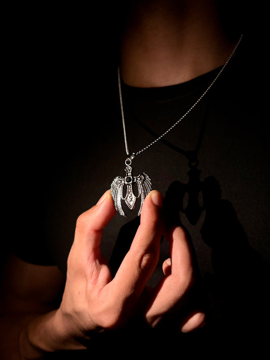 Dark Winged cross pendant chain (Limited Edition)