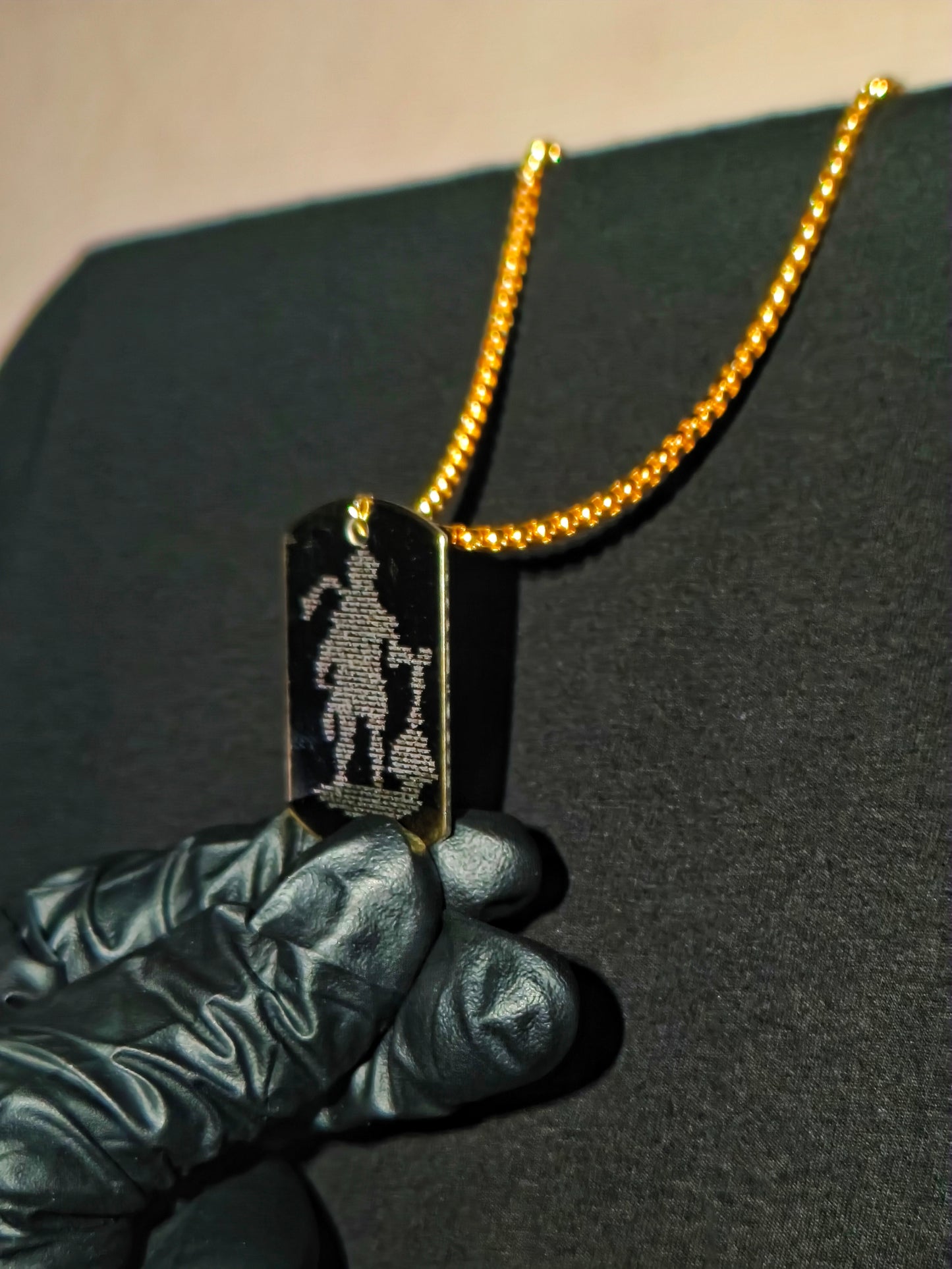 18K Gold plated Hanuman chalisa pendant chain