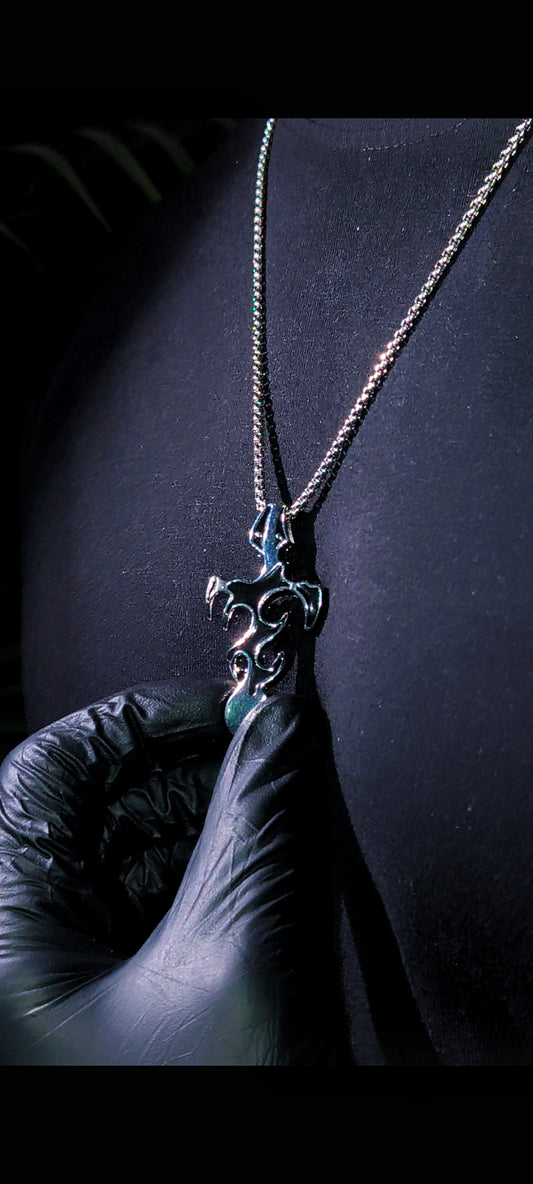 Demon Flame pendent chain