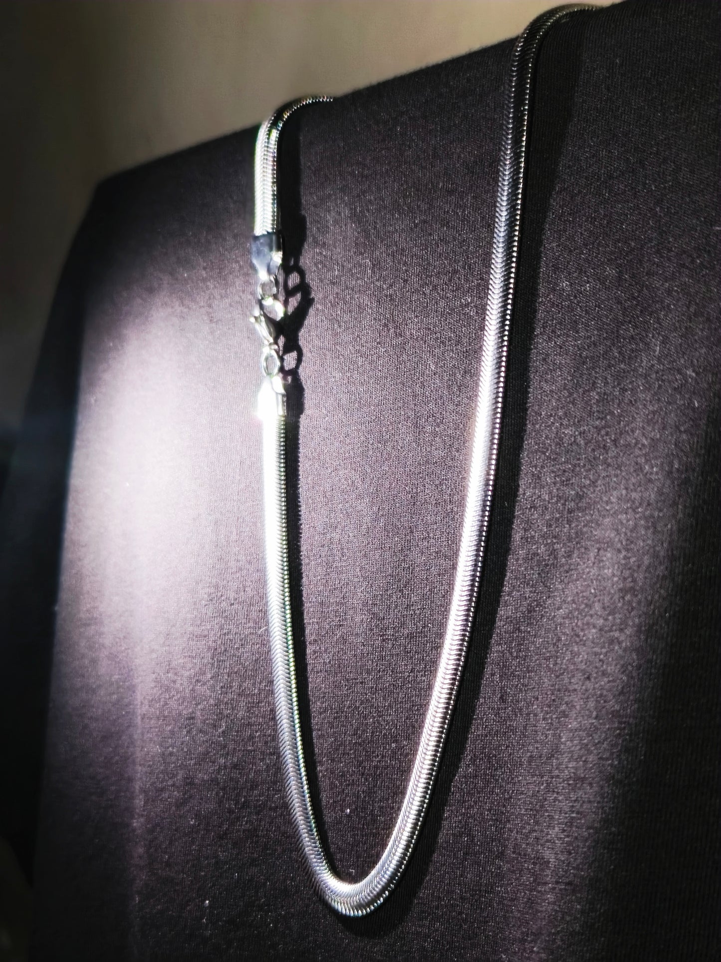 Titanium silver Snake Chain (Sleek Edition Drop)