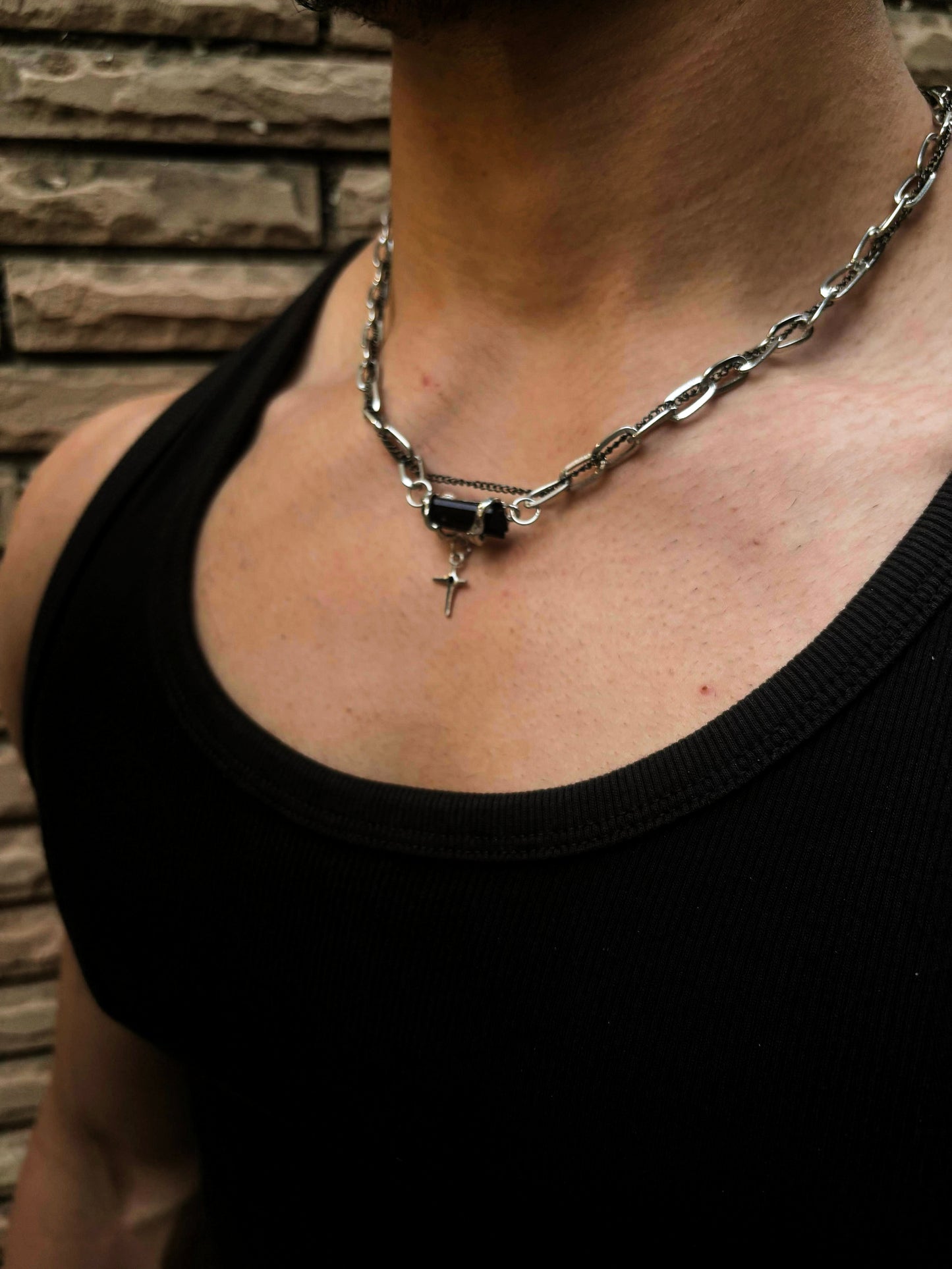 Onxy chain (Jet black gemstone edition)