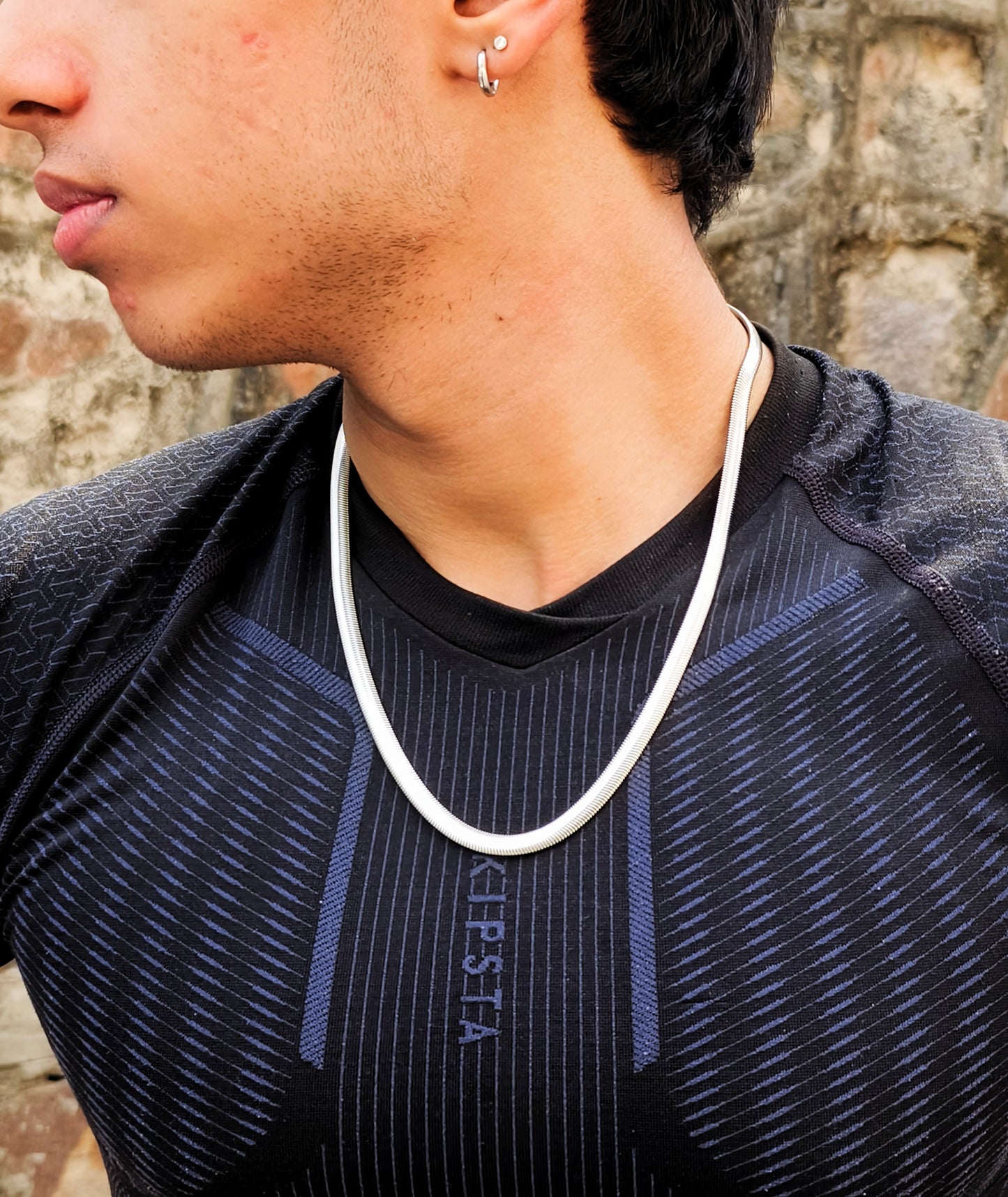 Titanium silver Snake Chain (Sleek Edition Drop)