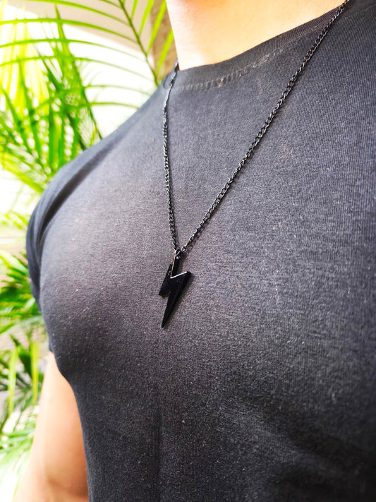 Ninja thunder pendant chain (Jet black edition)