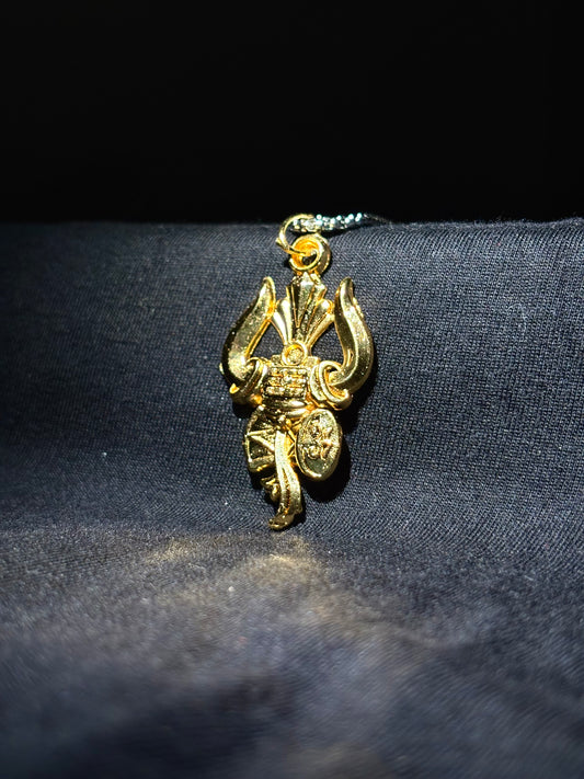 18K Gold plated Mahadev pendant chain (Limited Edition)