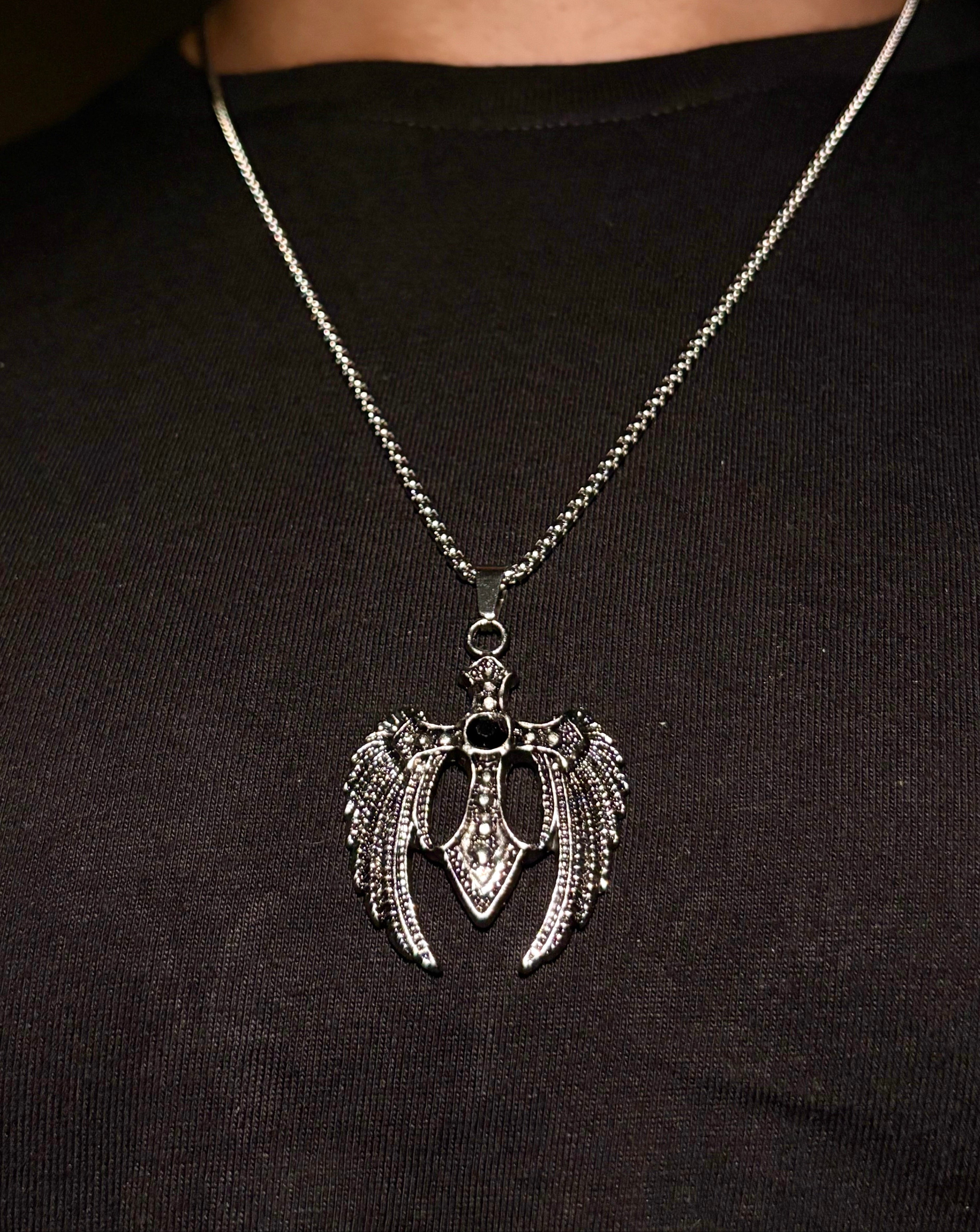 Dark Winged cross pendant chain (Limited Edition) – Gonzo