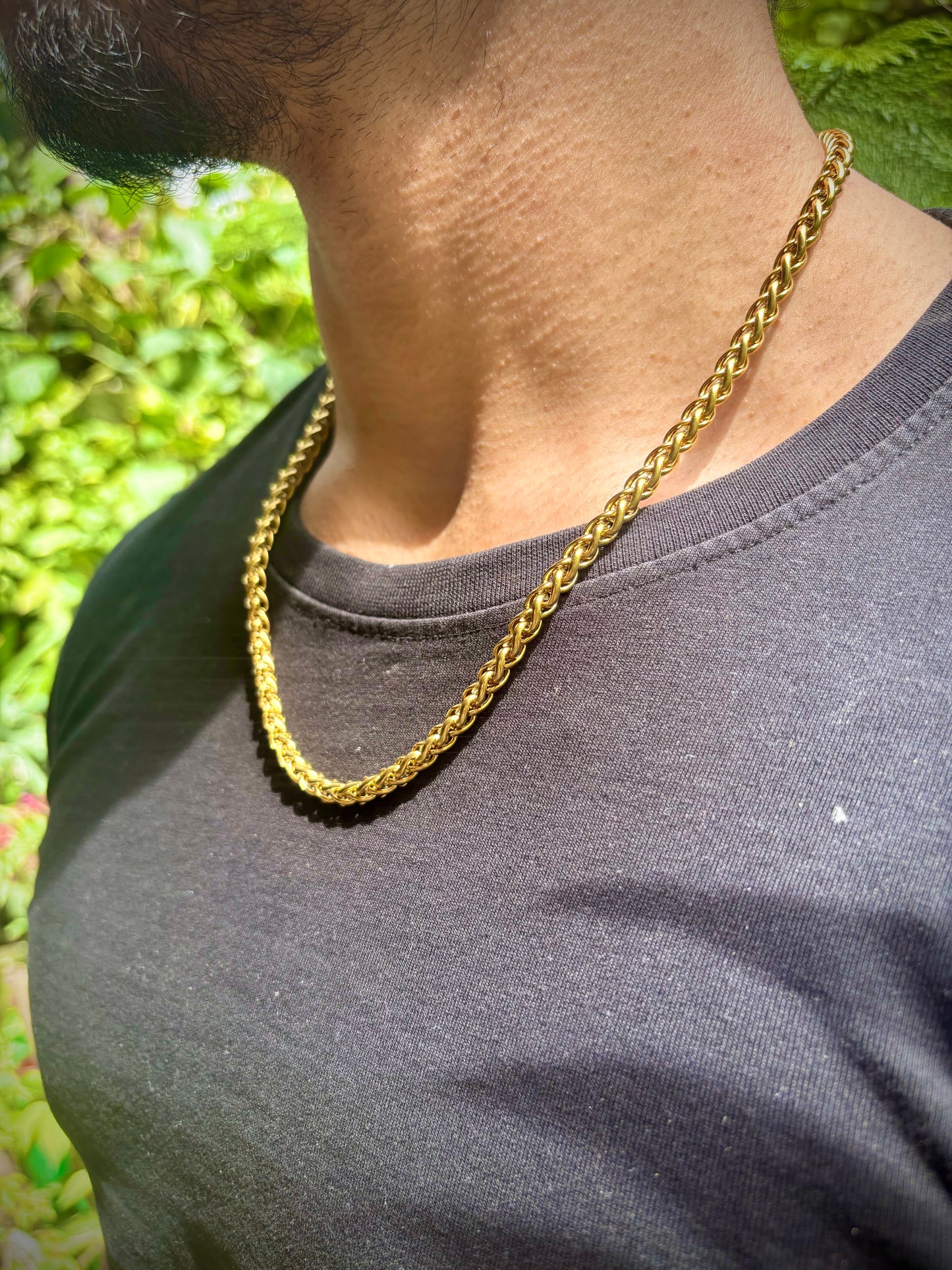 22k gold plated chrome link chain (Limited edition)