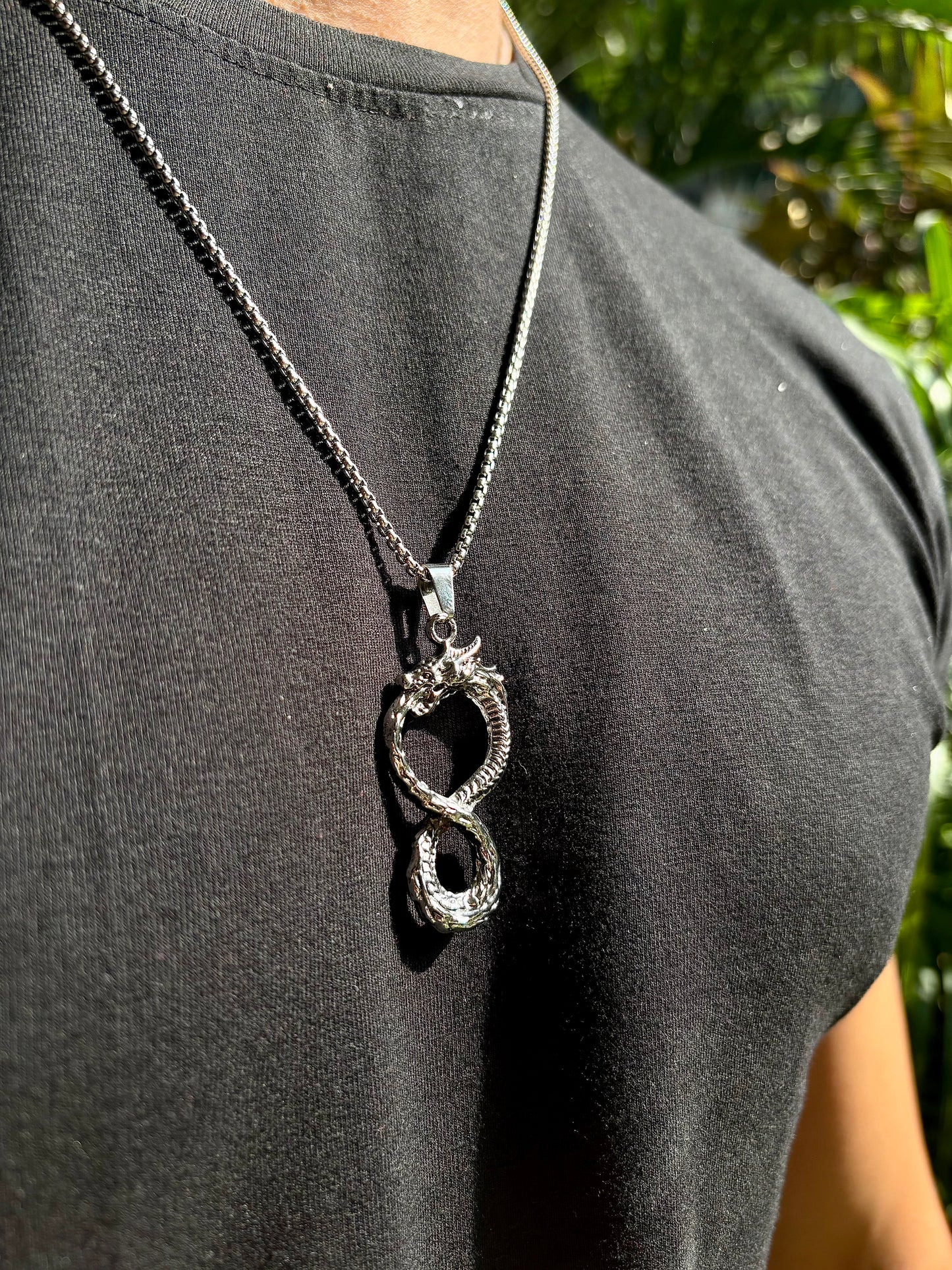 Dragon snake pendant chain