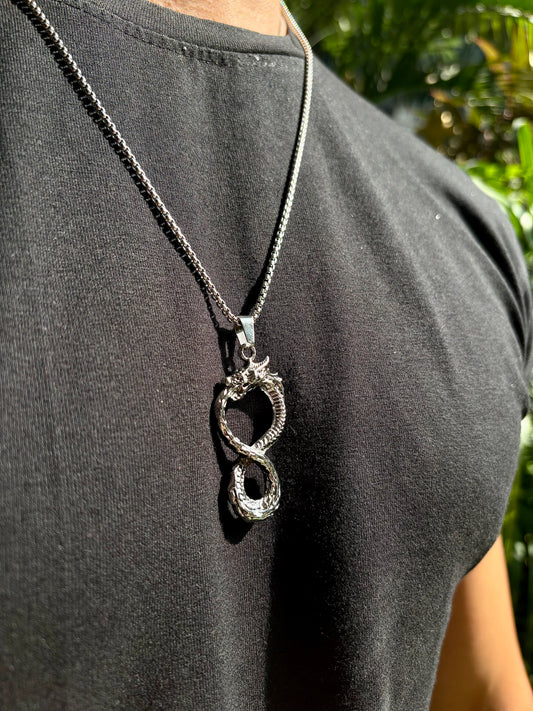 Dragon snake pendant chain