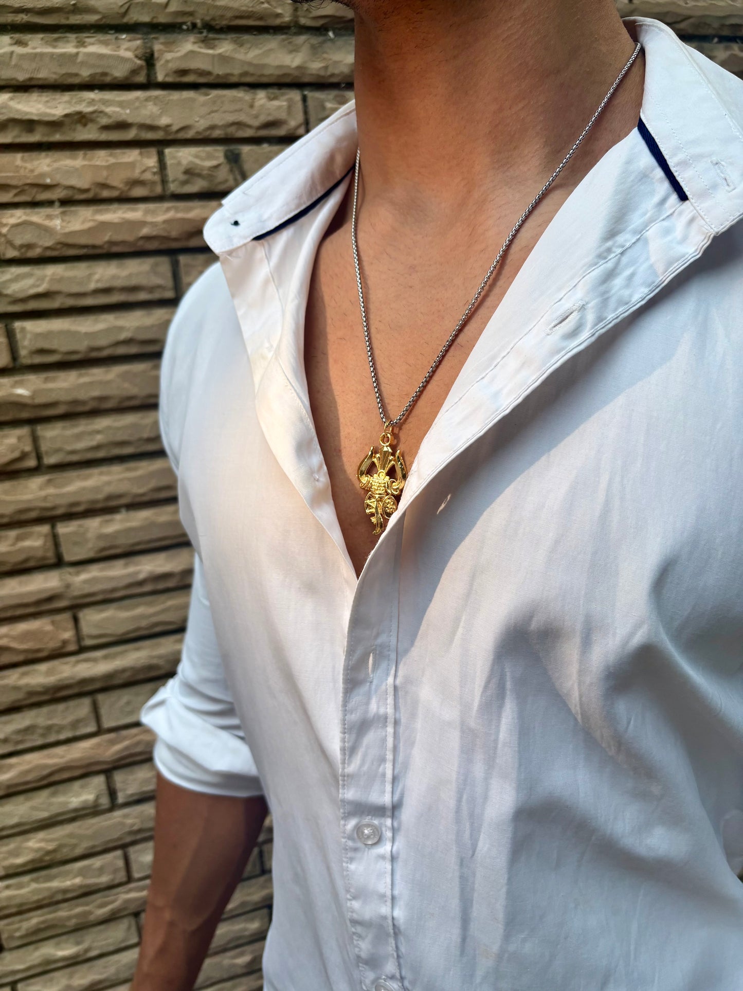 18K Gold plated Mahadev pendant chain (Limited Edition)