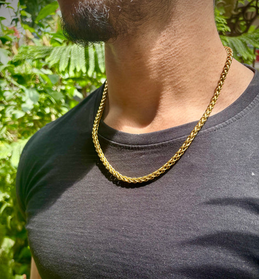 22k gold plated chrome link chain (Limited edition)