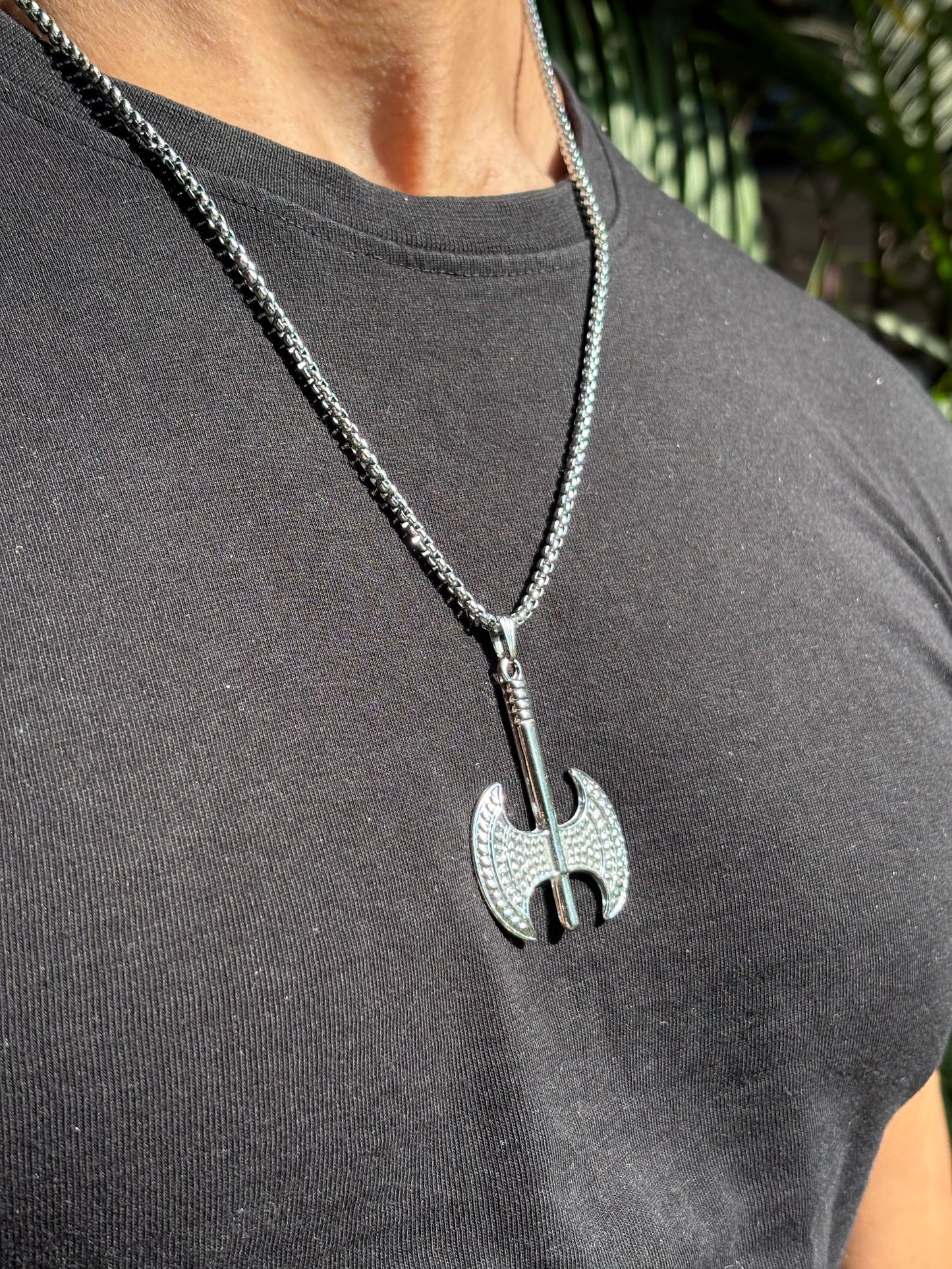 Devil Axe pendant with chain
