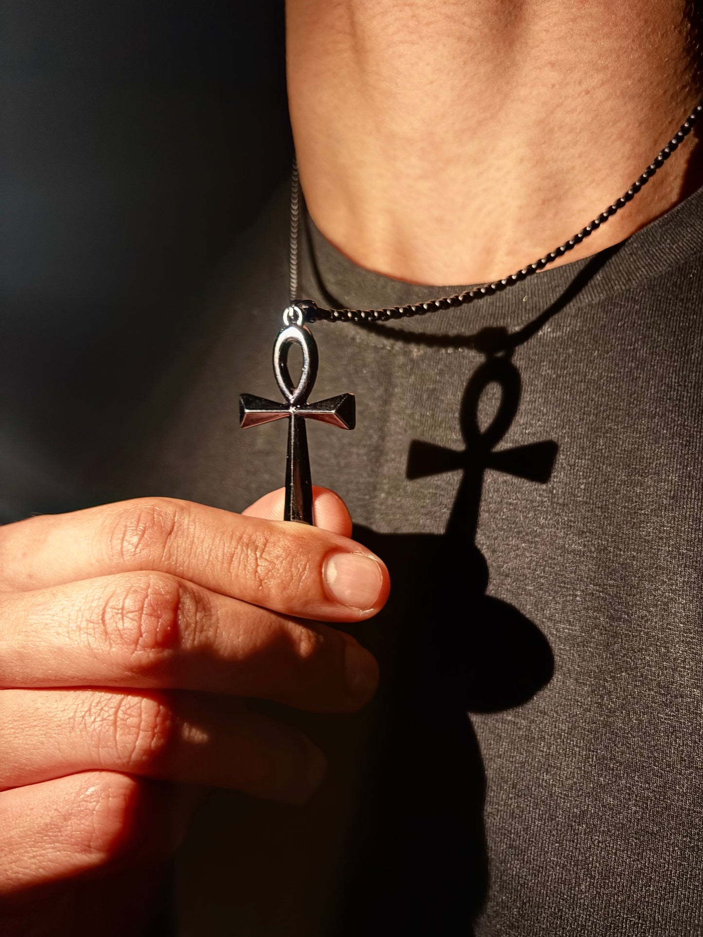 Dark phantom cross pendant with chain (Limited edition)
