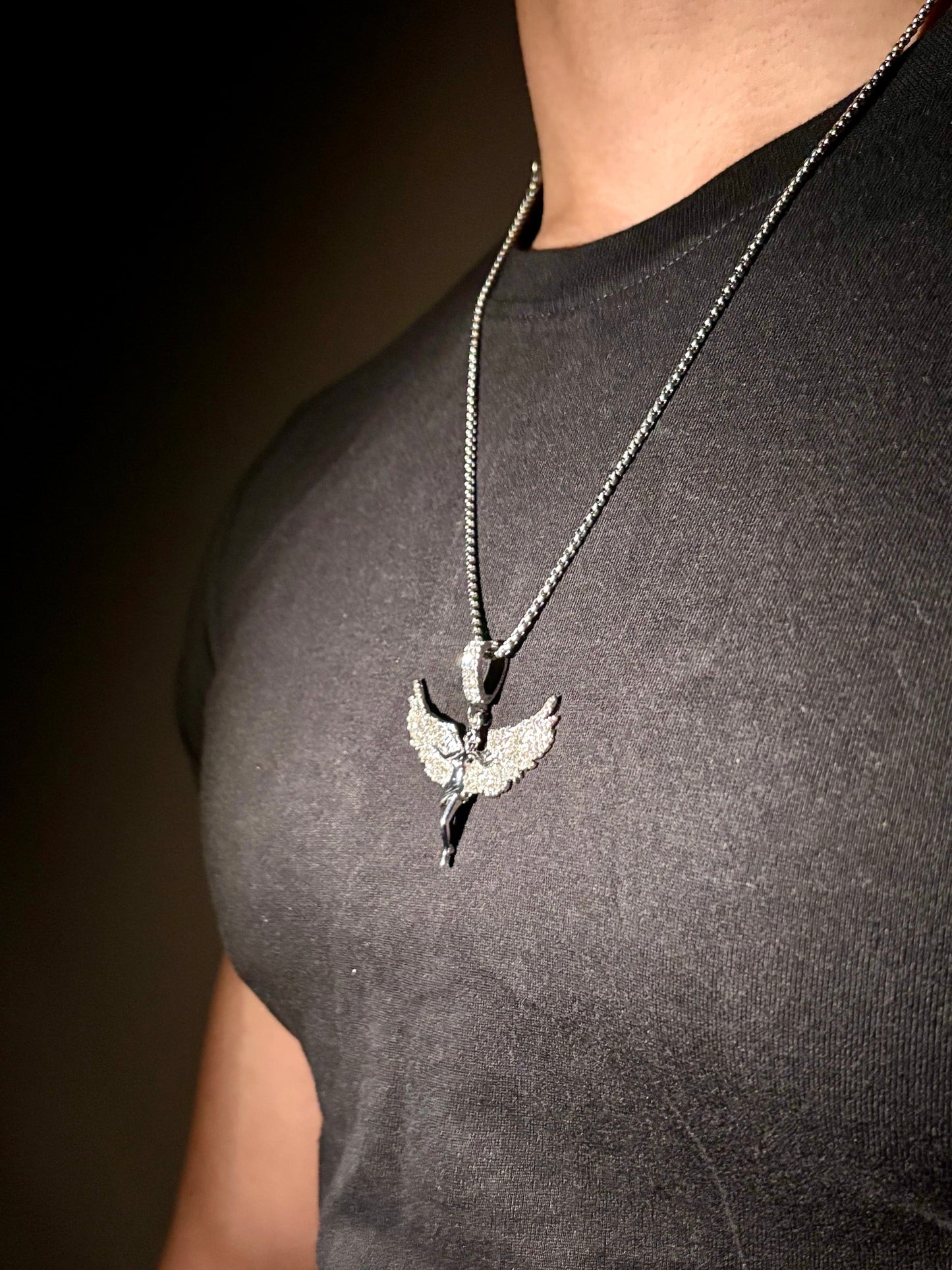 Frosted angel pendant chain (Limited Edition)