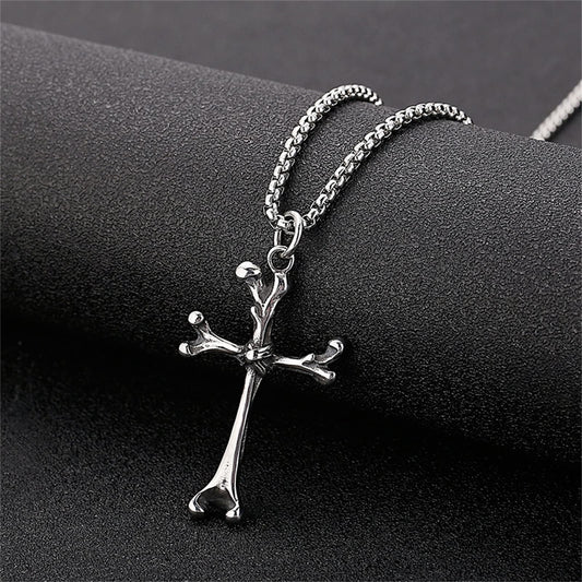 Eternal bone cross pendant with chain (Limited edition)