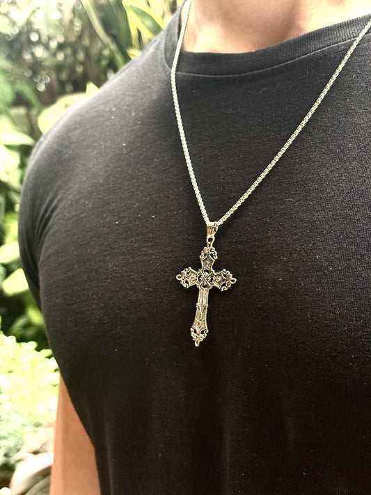 Sovereign Faith cross pendant with chain