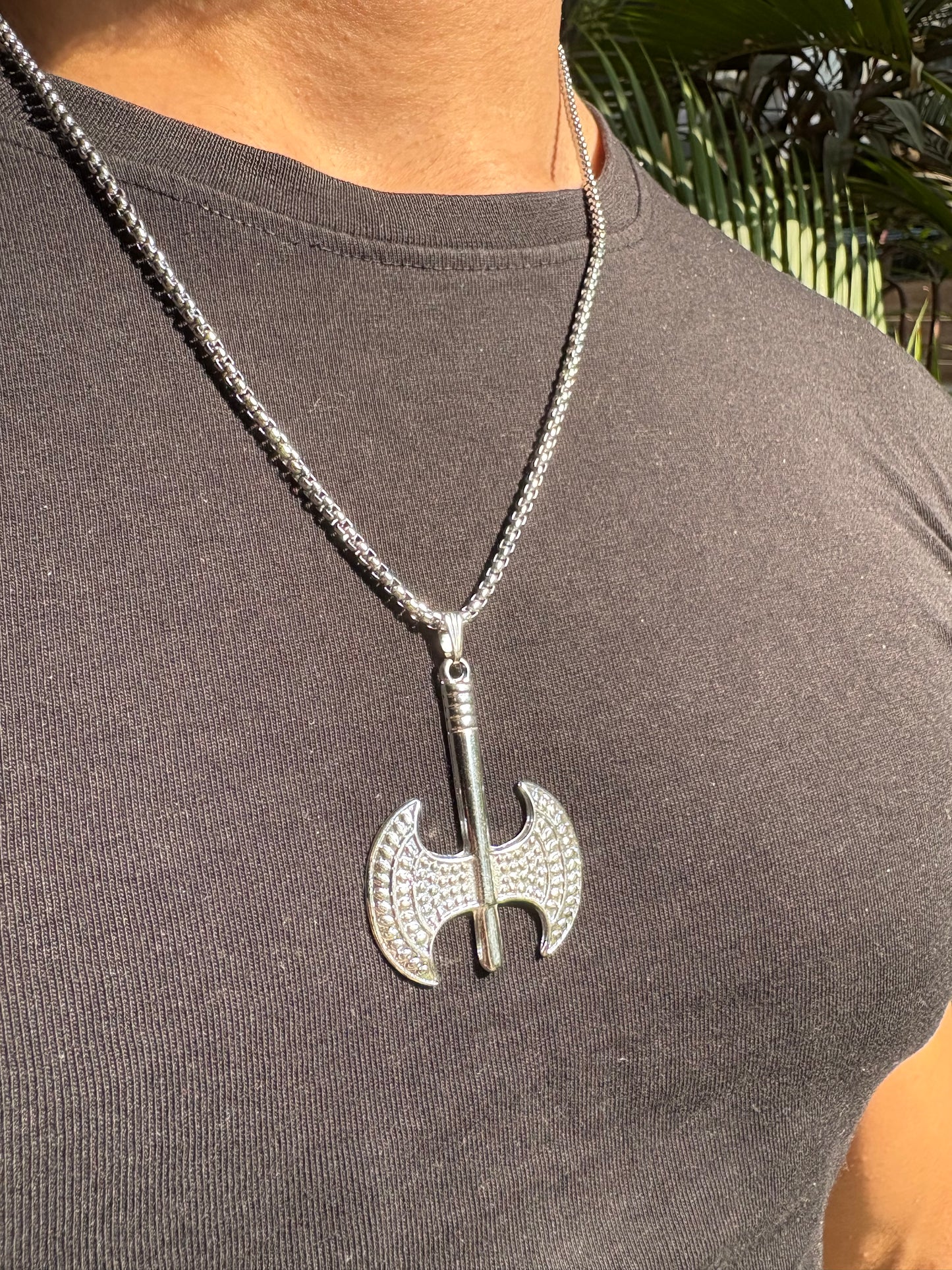 Devil Axe pendant with chain