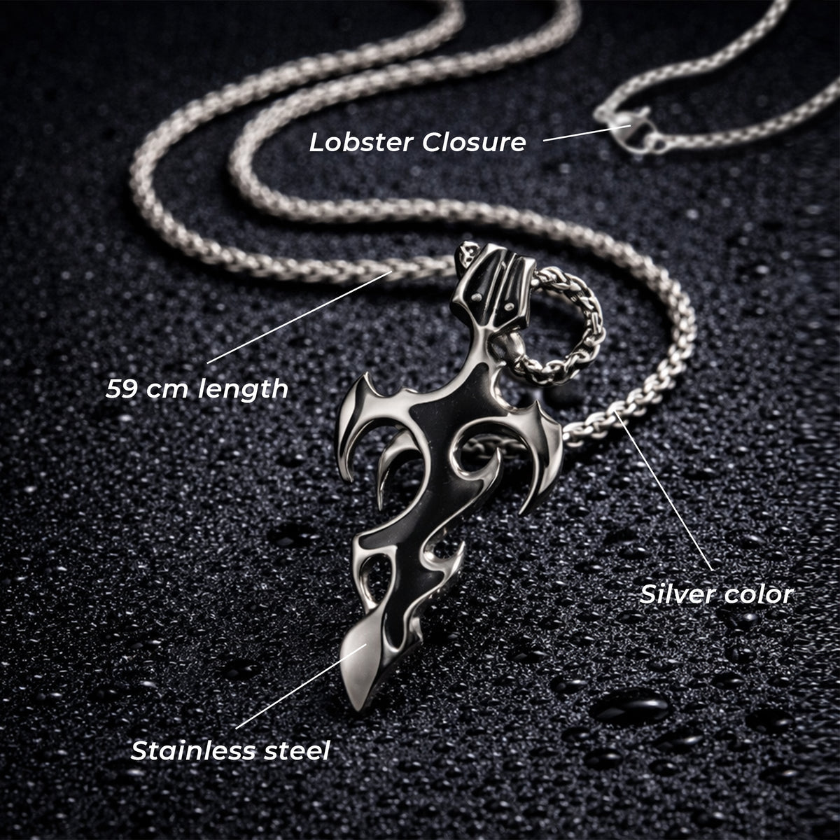 Demon Flame pendent chain (Limited edition)