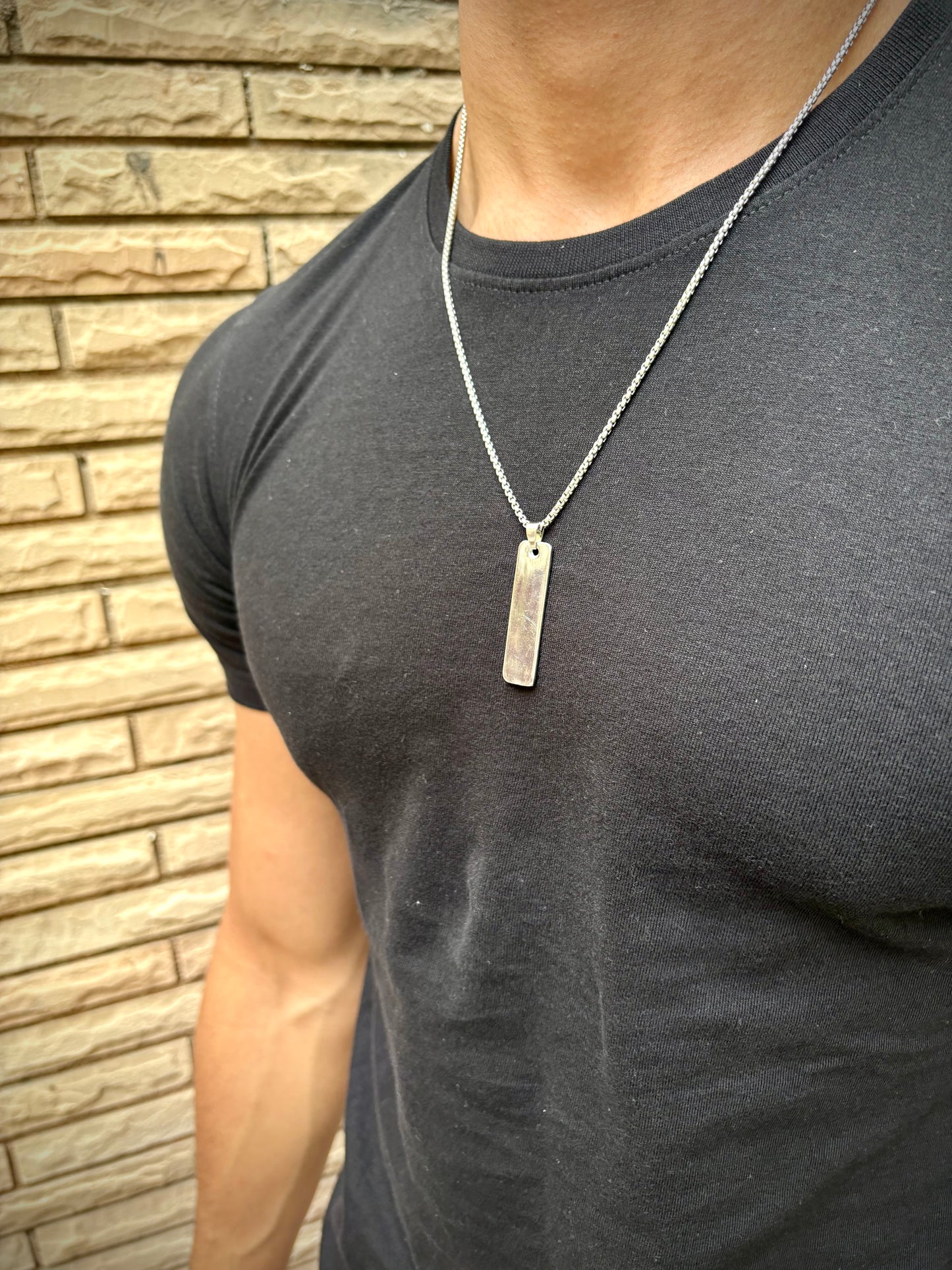 Ignite titanium bar pendant chain (Limited edition)