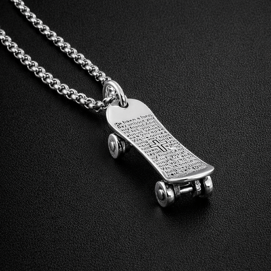 Urban skateboard pendant with chain (Limited edition)