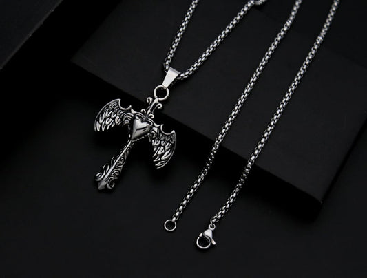 Dark Vampire wing pendant with chain (Limited edition)