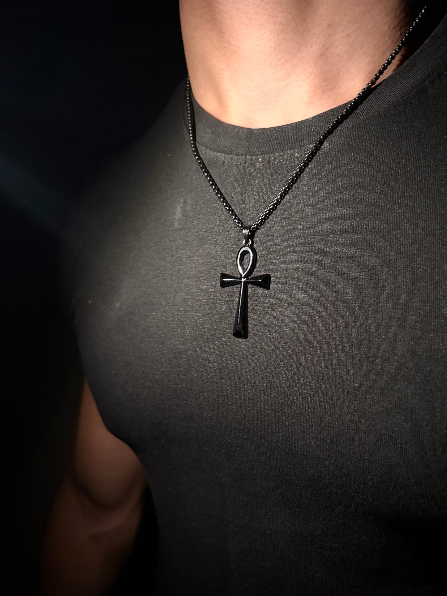 Dark phantom cross pendant with chain (Limited edition)