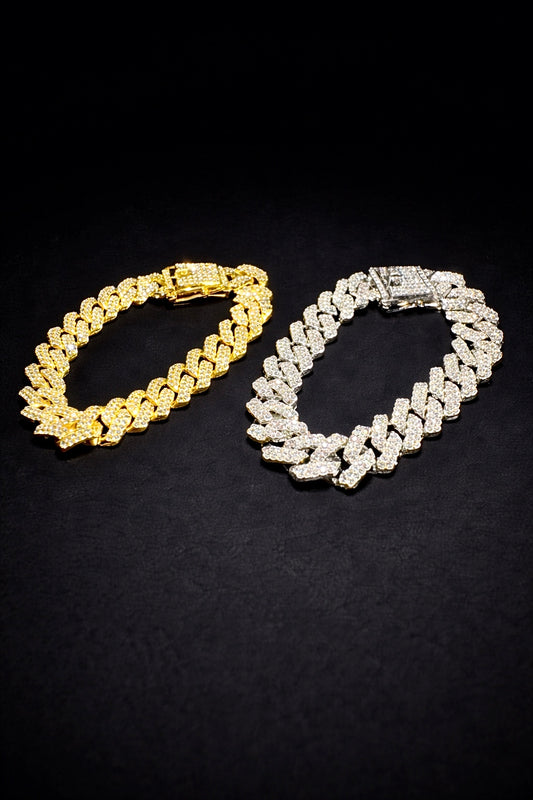 Frost iced Cuban bracelet combo (limited edition)