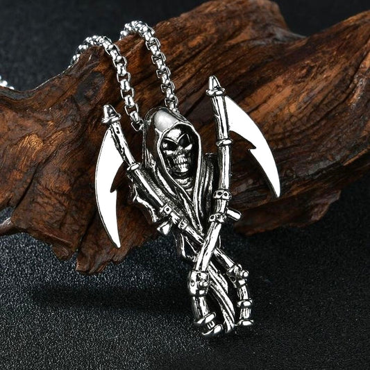 Gothic reaper pendant with chain (Limited edition)