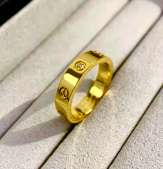 18k gold plated iconic ring (Universal one size)