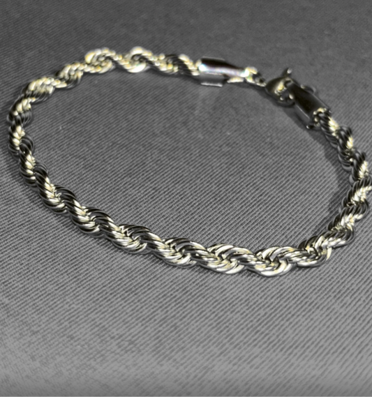 Sleek Twisted Rope Bracelet