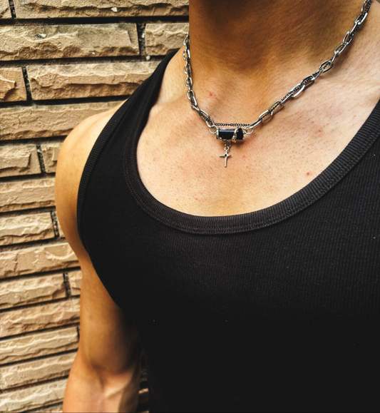 Onxy chain (Jet black gemstone edition)