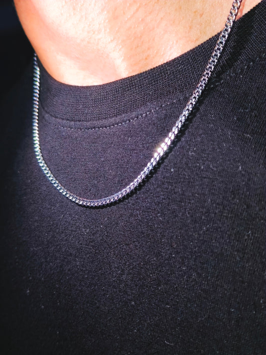 Alpha link sleek chain (Titanium silver)