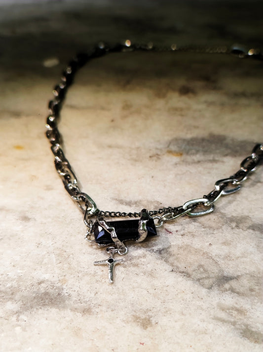 Onxy chain (Jet black gemstone edition)