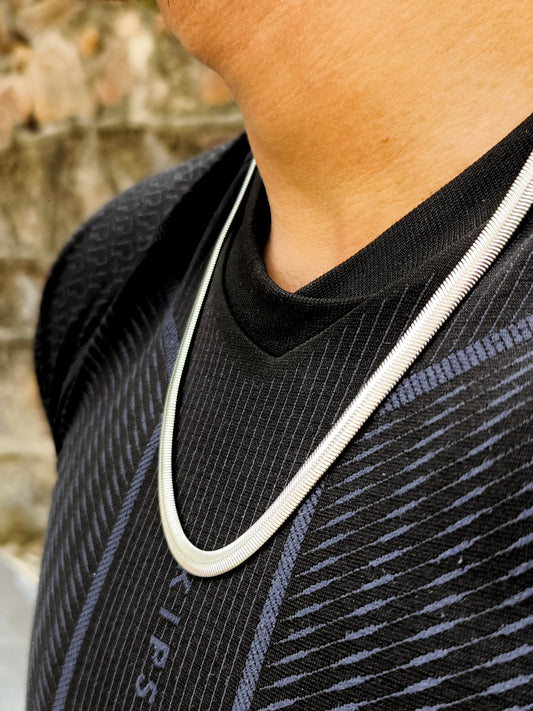Titanium silver Snake Chain (Sleek Edition Drop)